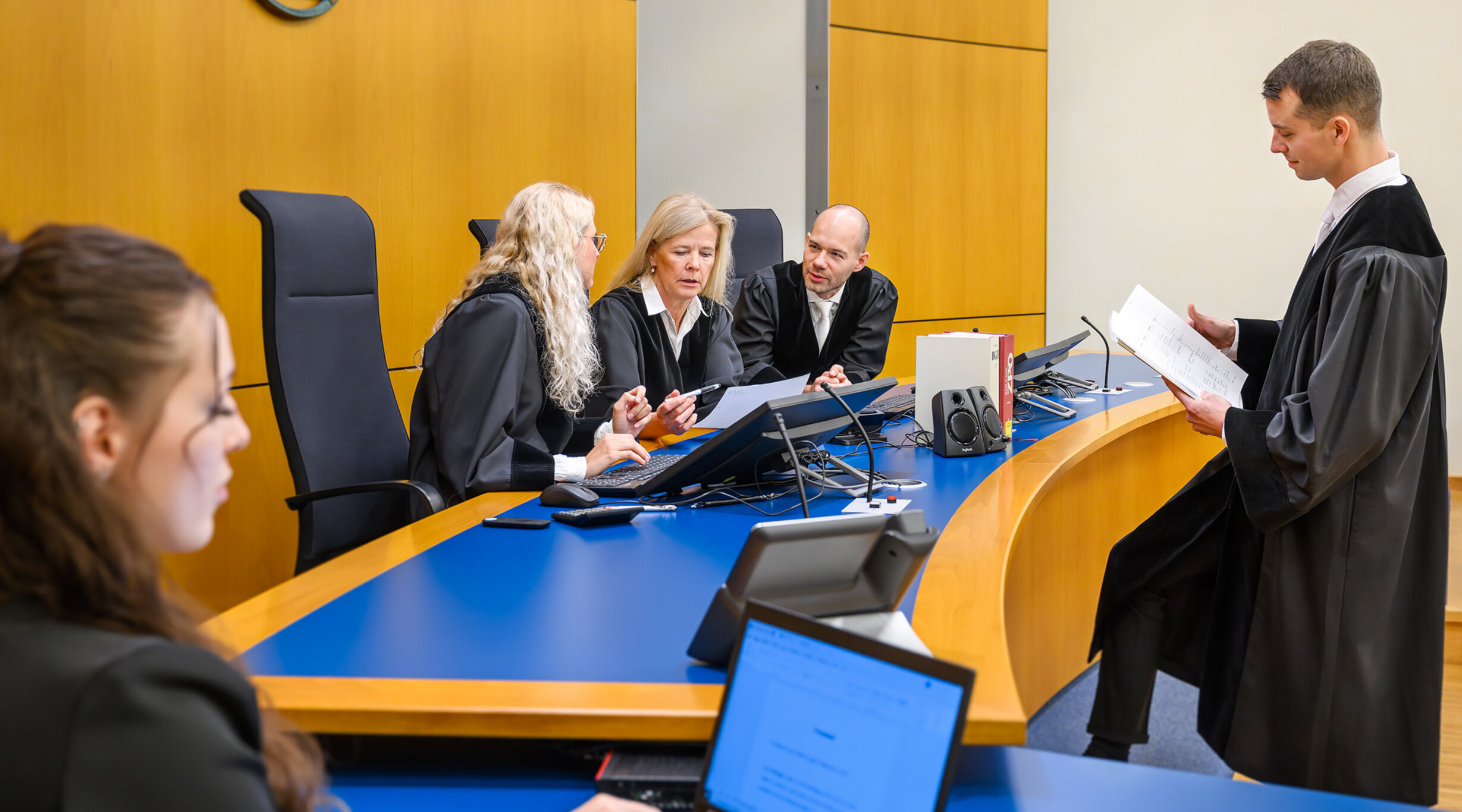 Verhandlung bei Gericht